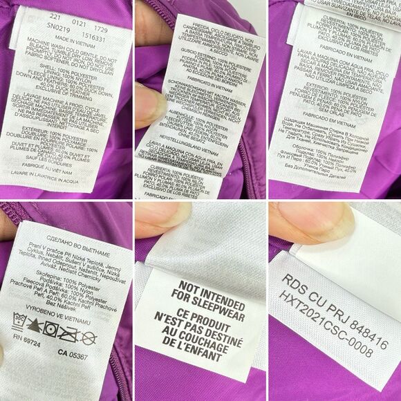 Columbia Snuggly Bunny Bunting Snowsuit 6-12 Months Purple Pre-Owned - Picture 10 of 16